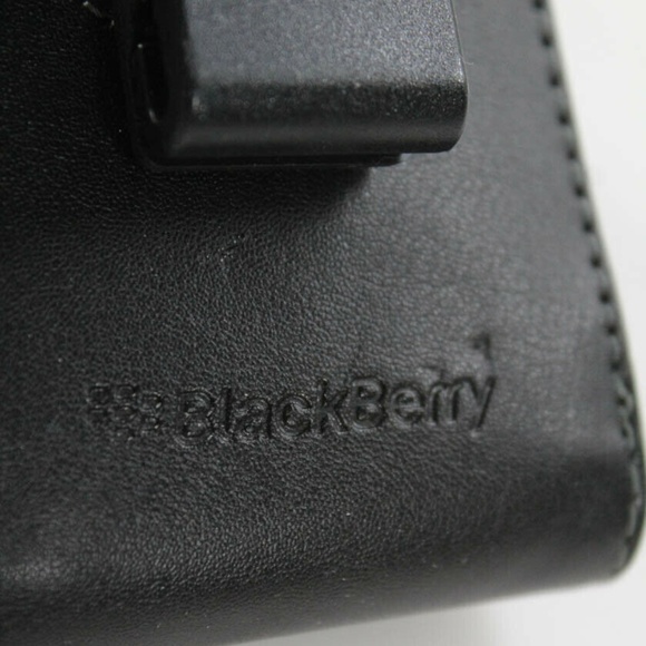 CLIP ON MAGNET LEATHER PHONE CASE ACCESSORY BLACK - Picture 5 of 5